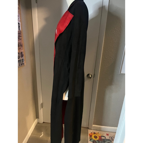 nwt womens faux suede trench black jacket by adore large - Picture 16 of 16